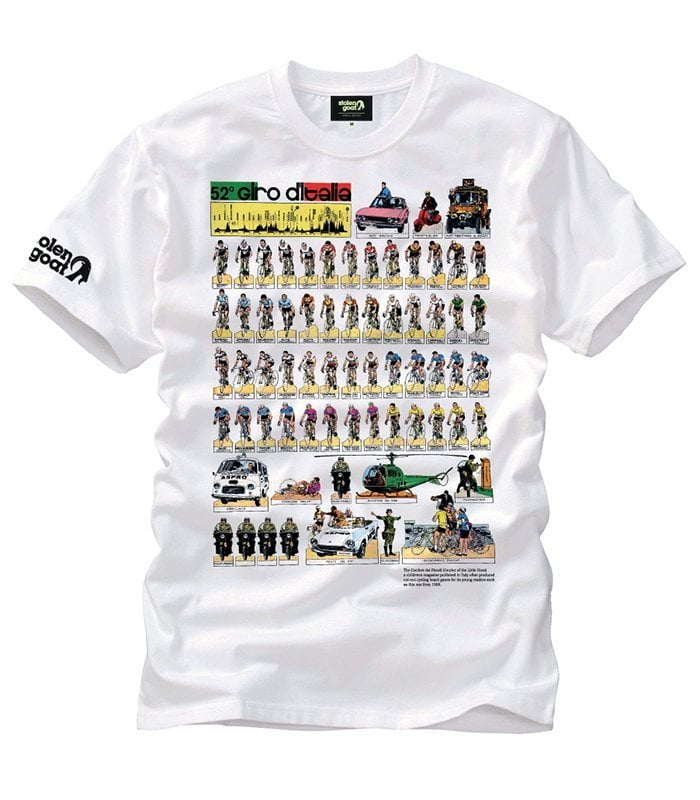 giro d italia cycling t-shirt 100 years