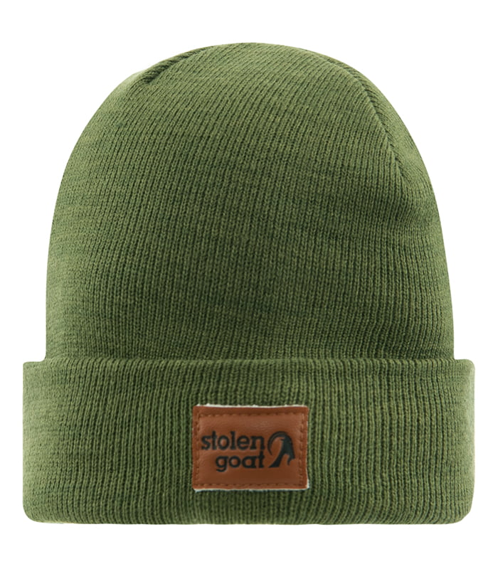 olive beanie hat - hats