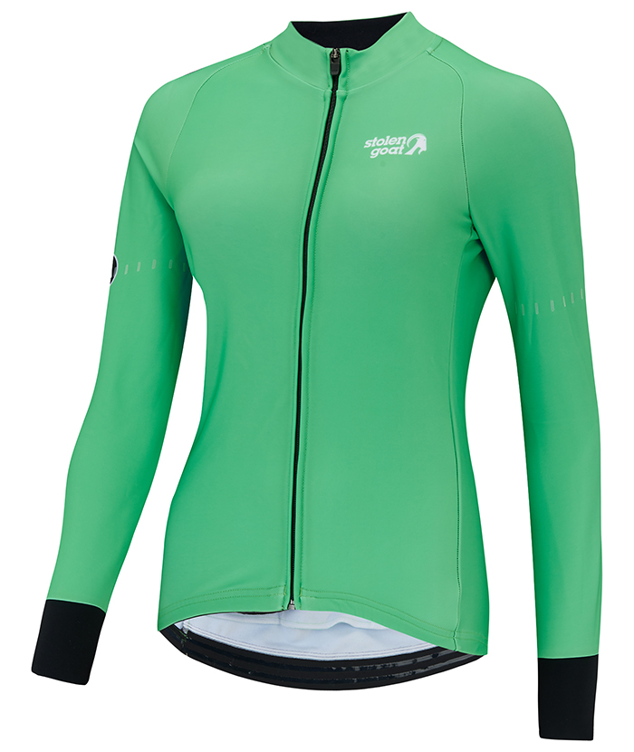 Women's Green Kiko Bodyline LS Jersey