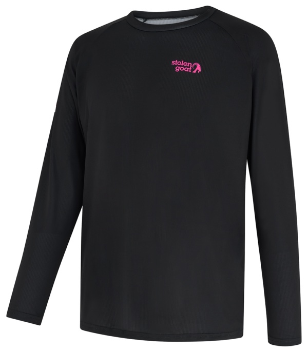 Men's Black LS Run Top